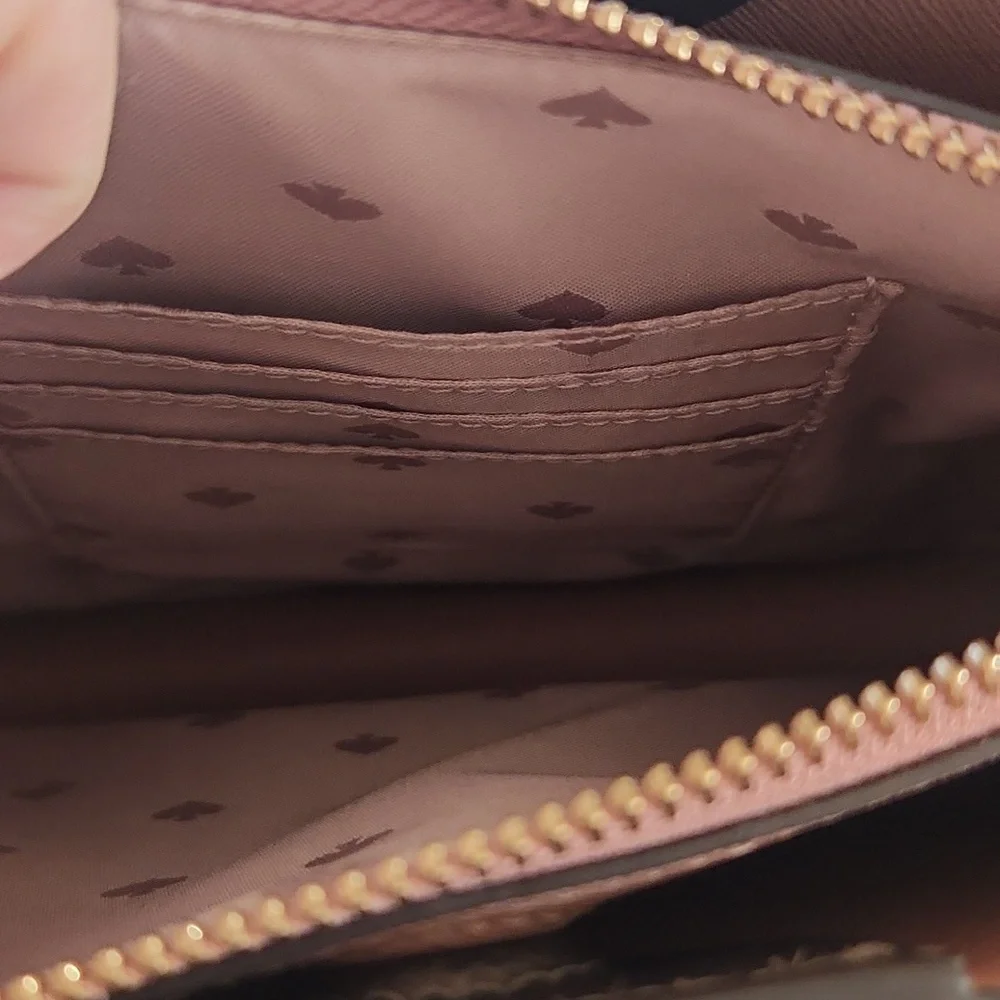 Kate Spade Eva Metallic Brown Crossbody Bag